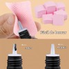 Celulosa para Uñas sin Pelusa, 200Pcs Almohadillas para Limpiar Uñas,