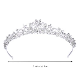HEALLILY 1 Pc Rhinestone Crystal Tiara Wedding Bridal Crown Rhinestone Bridal Tiara Crystal Tiara Crown for Woman Wedding Bridal Birthday Party Decoration