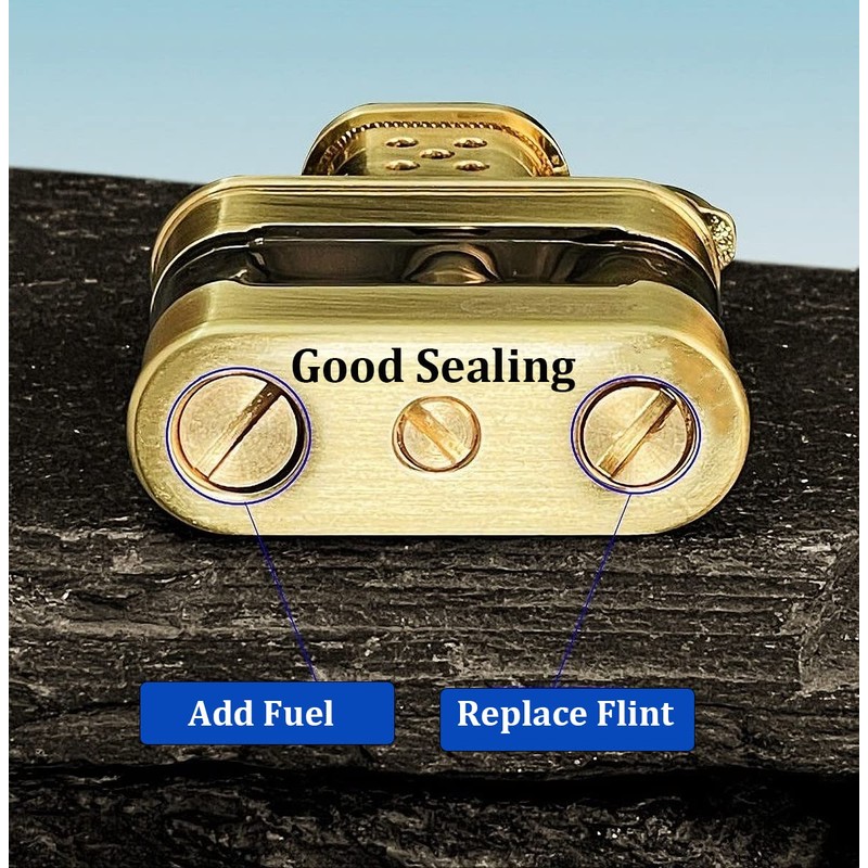 Vintage Lighter Creative Clear Lighter Cool Transparent Lighter Refillable Windproof