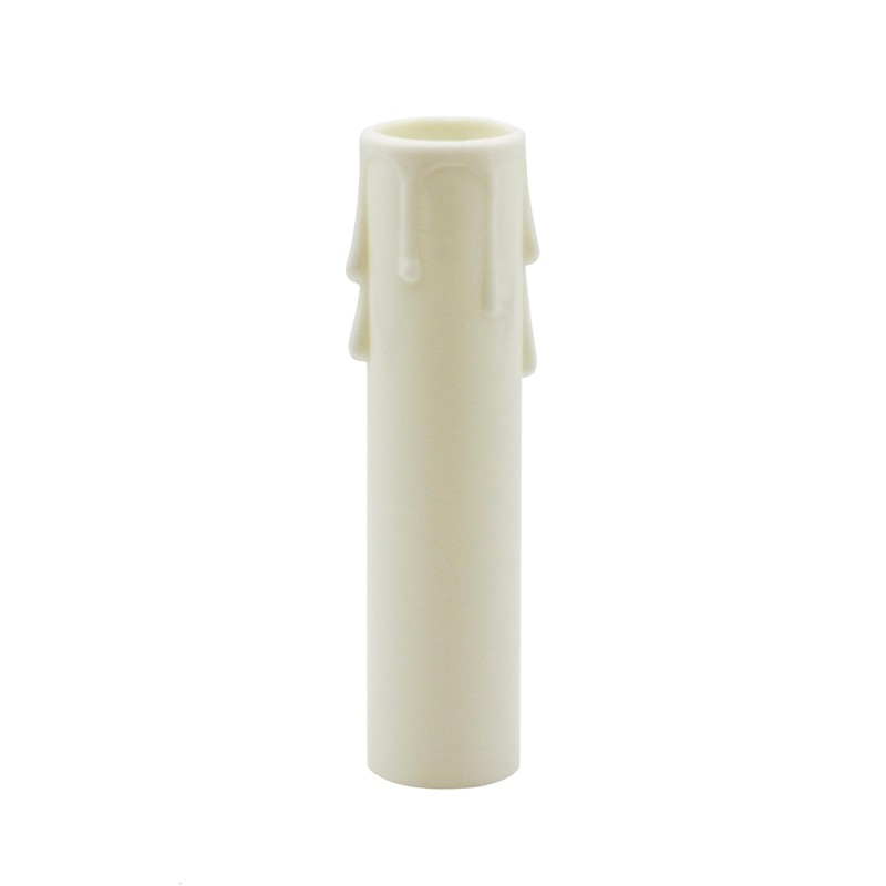 Creative Hobbies 4 Inch Tall Ivory Plastic Drip Look Candle