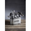KitchenCraft Utensilienhalter, Stahl, Grau/Braun, 27.5 x 11 x 17 cm