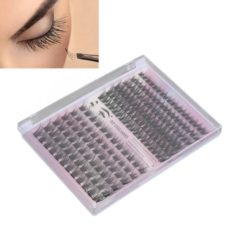 126 Clusters DIY Lash Extensions Kit D Curl Fluffy Individual