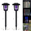 3 Pcs Solar Bug Zappers Outdoor Waterproof LED Solar Mosquito