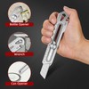 BECOWIN 7-In-1 Mutipurpose Utility Knife, Stainless Steel Retractable Box Cutter,