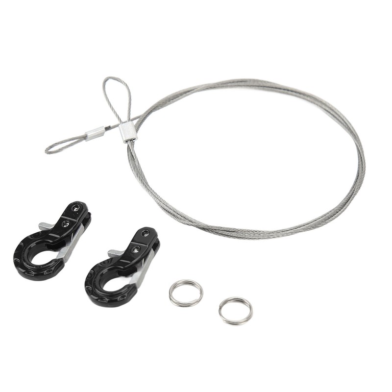 2pcs RC Metal Trailer Hook Aluminum Alloy Steel Rope Lightweight