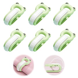 EsiFare Set of 6 Futon Clips, Futon Fastener, Anti-Slip Comforter, Anti-Slip Comforter, Lightweight Design, Strong Trace-free Clip, Easy Installation, Comforter, Anti-Slip, Needle-free, Safety, Strong