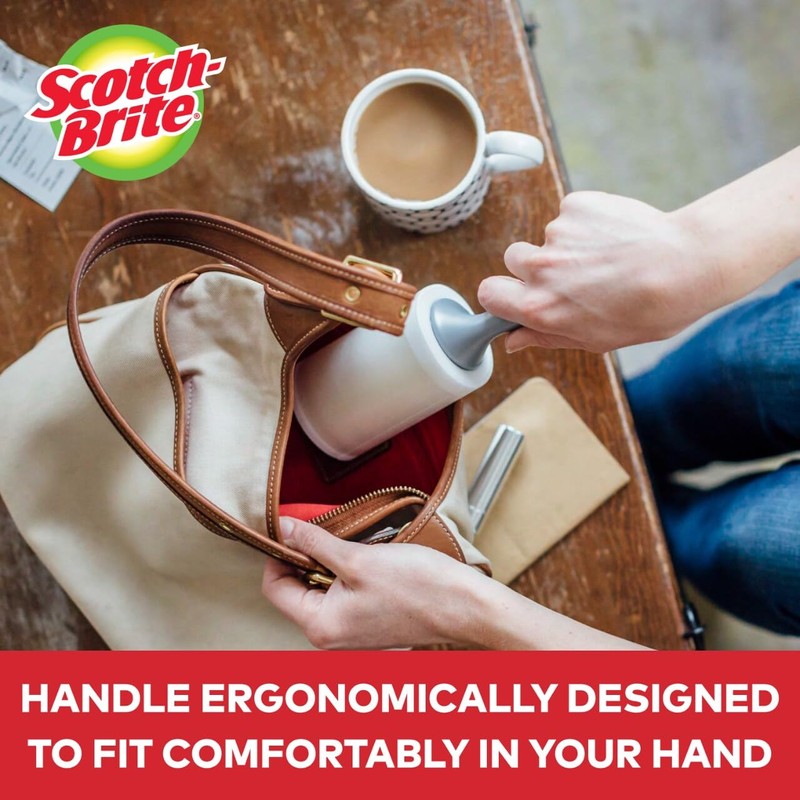 Scotch-Brite Lint Roller, Works Great on Pet Hair, 60 Sheets