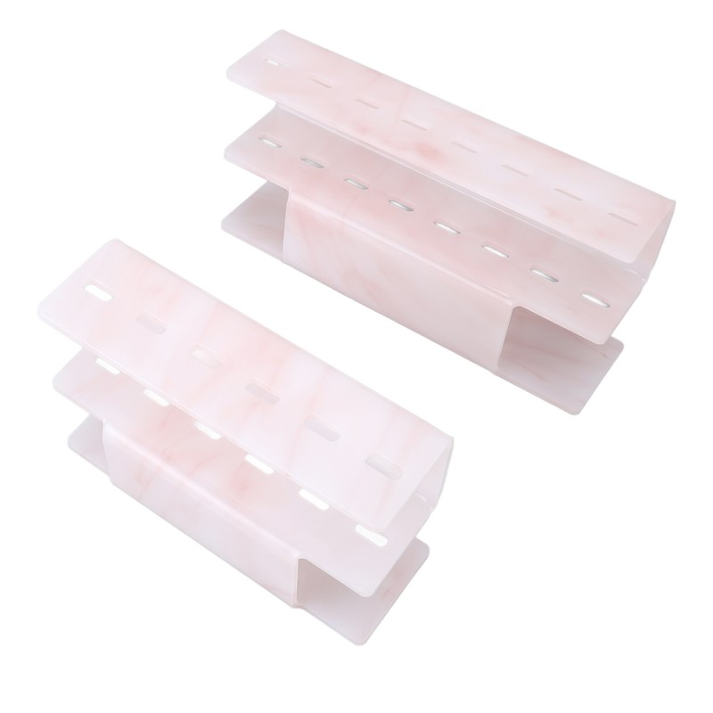 2Pcs Tweezers Organizer Rack 6 Holes and 8 Holes Plastic