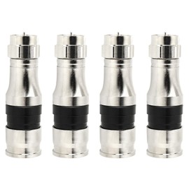 MOOKEERF RG11 Connectors 4 Pack,F Type Connectors,RG11 Coax Cable Compression Fitting with Weather Seal O Ring