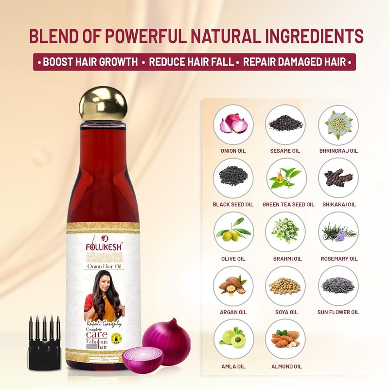 Generic Onion Hair Oil for Hair Growth & Thicker Hair