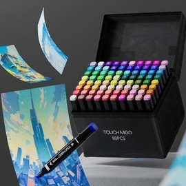 Artbox/Hosa Stationery Artfield Touch Me Go Twin Marker Pen 48 Colors / 아트박스호사문구 아트필드 터치미고 트윈마카펜 48색
