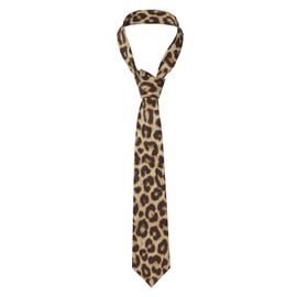 GUCGUSY Leopard Print Mens Tie Men's Novelty Printed Necktie Casual Party Wedding Gentleman Gift Ties for Men