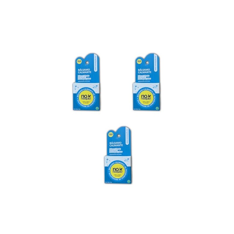 Pack 3 No Mosquito Bálsamo Calmante Anti Picazón, Alivio Rápido