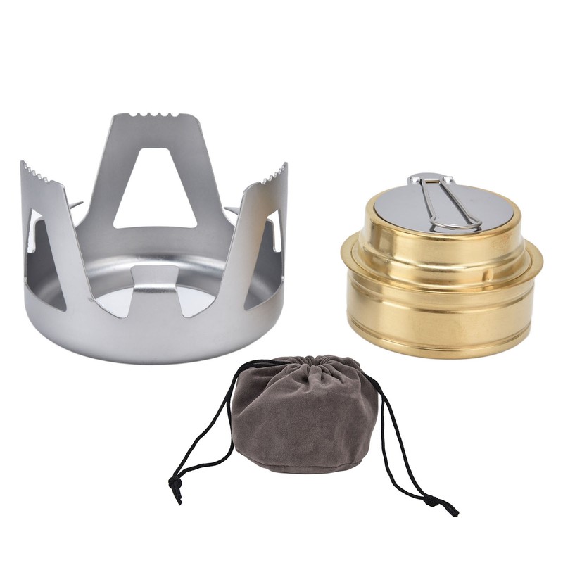 Camping Stove Windproof Vaporizable Portable Liquid Spirit Stove with Stand