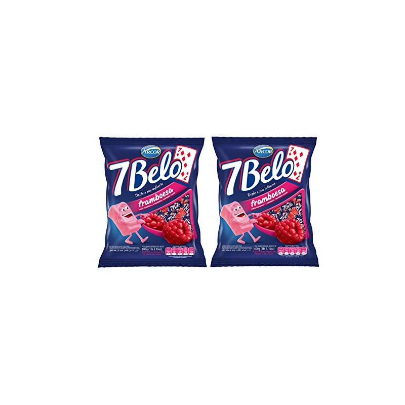 Arcor - 7 Belo Sabor Framboesa - Rasberry Chewable Candy