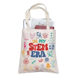 AKTAP In My Science Era Tote Bag Science Teacher Gift Women In Science Handbag Science Lover Gift PHD Feminist Shoulder Bag (TB, Science Era Tote-PY2)