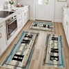Tritard 100% Non Slip Kitchen Rugs Sets of 3 Farmhouse