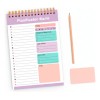 Planificador Diario 13x20cm Block Notas 52 Hojas Doble Cara Multicolor