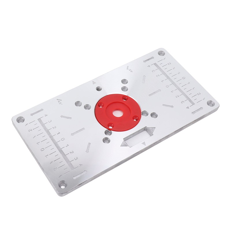 Router Table Insert Plate Woodworking Aluminum Router Plate with 4