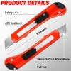 DIYSELF 30 Pack Box Cutter Retractable, 18mm Box Knife, Utility