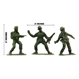 Dondor Enterprises Plastic Classic Assorted Toy Soldiers, 144 Toy Soldier Action Figures