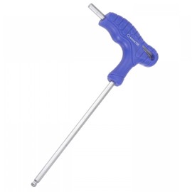 TA-VIGOR 1Pcs 4mm Ball End T-Handle Hex Key Wrench, CR-V Steel Metric Allen Wrench Tool for Bike, Furniture, and DIY Repair