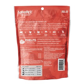 Phelps Wellness Collection Squirrel Attention Focusing Beef & Chicken Flavor Dog Treats 4.5 oz