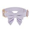 Ewinoom Bowtie Dog Collar Adjustable Soft Collars with Detachable Bow