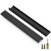 Ravinte 6 Pack Finger Pulls for Cabinets 254mm/10 Length Black