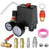 FarBoat Air Compressor Pressure Switch Control Valve 90-120 PSI, 4-way