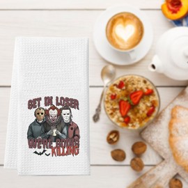 Horror Lover Gift Horror Movie Themed Gifts We're Going Killing Kitchen Towel (Going Killing Towel EU)