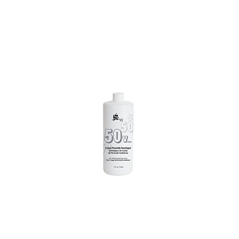 Super Star 50 Volumes Cream Peroxide Developer, 4 Oz