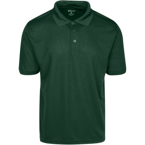 Premium Wear Men's High Moisture Wicking Polo T Shirts Hunter Green L