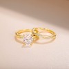 Mameloly 3ct Engagement Rings for Women Oval Cut Bridal Ring
