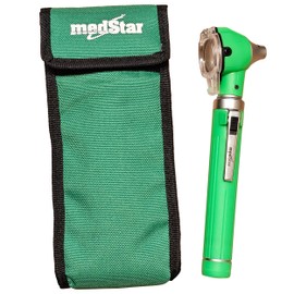 MEDSTAR | Estuche de Otoscopio Mini de Fibra Óptica (VERDE)