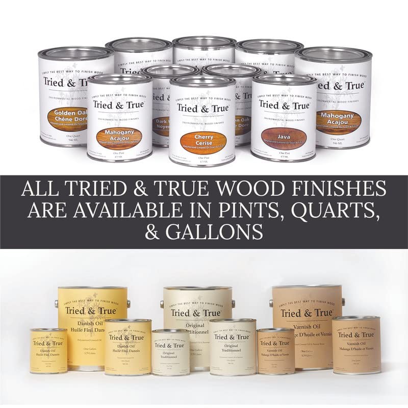 Tried & True Superior Varnish Oil Wood Finish, Quart -