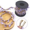 YFwudone 66ft Twine with Small Light Purple Leaves, 3-Ply Natural