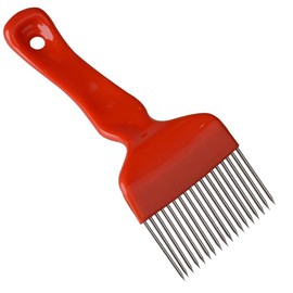 Bee Keeping Uncapping Fork, 18-Pin Stainless Steel Honey Extraction Tool