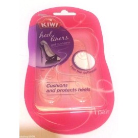 KIWI 2 Pair  KIWI Heel Gel Cushion Shoe Liners NIP One Size Cushions & Protects K250