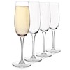 Luigi Bormioli Crescendo Champagne Flute Glasses Set of 4-8.25 Oz