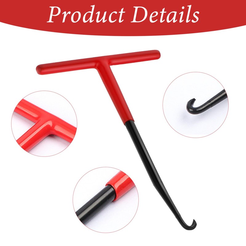 Exhaust Spring Hook Metal, Motorcycle Spring Compressor Spring Puller, T-Handle