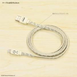 Cable Lightning 120 cm Gourmandise SNG-743IV – Color Marfil y Snoopy