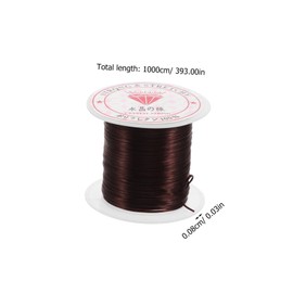 Mikinona Strong Elastic Crystal String for Hair Extensions and Jewelry Making Stretchy Bead Cord for Crafts Compatible with Various Hair Textures for Parties and Everyday Styles