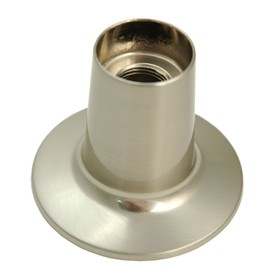 Re-modeling Kit, Fit Price Pfister Shower, with Porcelain Cross Handles, Satin Nickel Finish - By PlumbUSA