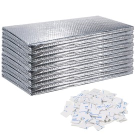 Garage Door Insulation Set Double Bubble Insulation Panels Reflective Aluminum Radiant Barrier Thermal Insulation Shield with Adhesive Tape for Garage Greenhouse Attics Walls (6 Pcs,36 x 80 Inch)