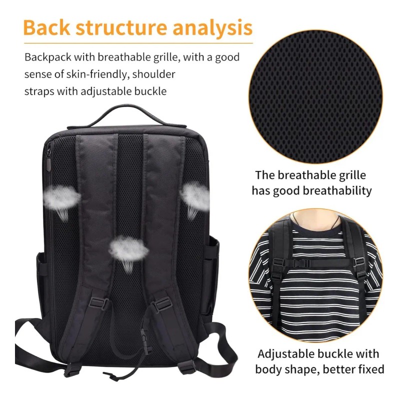 Mochila De Maquillaje Multifuncional Con Bandeja Y Divisores