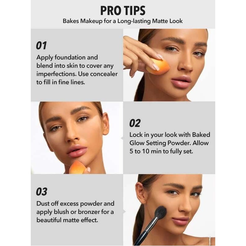 SHEGLAM Baked Glow Setting Powder Oil Control Loose Face Powder