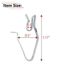 RLB-HILON 8PCS Front Radiator Grille Retainers Clips Compatible with Chevy Silverado Blazer S10 Express, for GMC Jimmy Savana Sierra Sonoma, for Oldsmobile Bravada, and More Cars