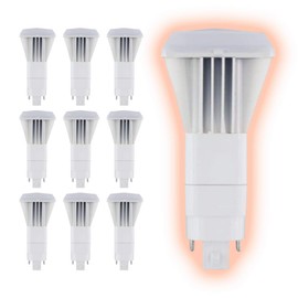 GoodBulb 13 Watt Replacement Vertical LED Plug-in Light Bulbs | Commercial 10 Watt Type B 4 Pin G24Q Base 5000K Daylight | High Output 1000 Lumens | 140° Beam LED PL Light Bulbs | 10 Pack