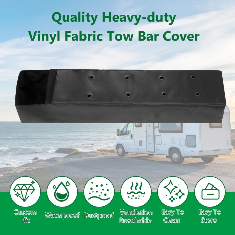 Tow Bar Cover for BX88309 Avail, Ascent, Apollo Models (Black)